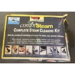 A boxed Earlex Combisteam steam cleaning kit.