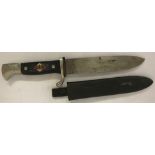 WW2 Style Hitler Youth Knife in Metal Sheath.