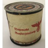 WW2 Style Sealed Christmas Cookie Tin. As given to the German soldiers at the front.