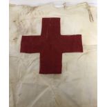 WW2 Style German Field Dressing Station Red Cross Flag. Marked 1939.