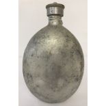 WW2 Style Waffen SS white metal Water Bottle.