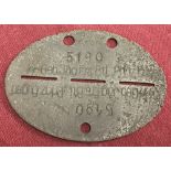 WW2 Style Waffen SS dog tag.