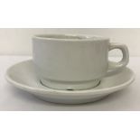 WW2 style large Cup and Saucer with Waffen SS marked to bottom of both cup and saucer.