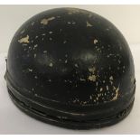 An original WW2 Dispatch Riders Helmet with leather liner.