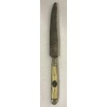 WW1 Style Imperial German Bone Handled Dessert/Butter Knife.