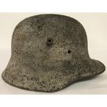 WW1 Battlefield Relic Imperial German M16 “coal scuttle” Stahlhelm Helmet.