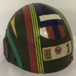A British MK VI combat helmet dated 1986.