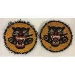 WW2 style US Tank Destroyer fabric patches.