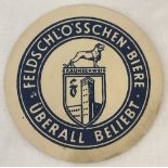 WW2 Style Beer Mat for Feldschl’o’sschen Bier.