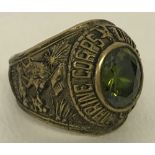 Vietnam War Style, Brass Marine Corps Class Ring.