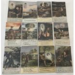 12 sets of WWI Military sweetheart postcards by Bamford & Co.