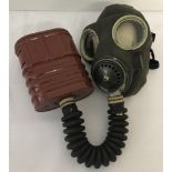 A WWII No 4A Government issue Service respirator, in original condition.