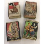 4 WW2 Style Hitler Youth Fund Raising Match Boxes.