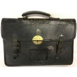 Vintage leather British Government document case.