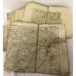 A collection of ordnance survey maps issued by the war office.