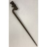 A WW11 socket bayonet. Possibly British pattern 1853.