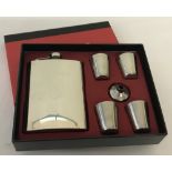 A modern boxed hip flask gift set with 22 Sqn S.A.S.