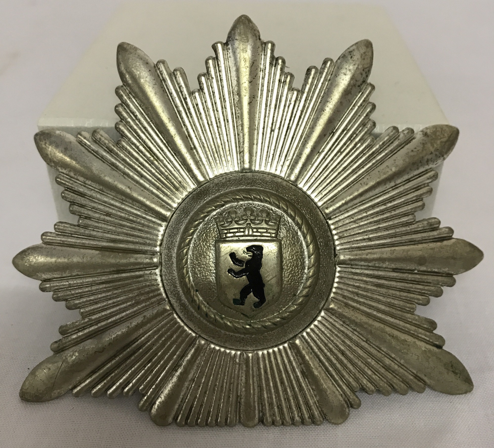 Cold War Style West German Police Shako Badge for Berlin c1950’s.