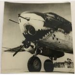 An original photo of a B.25 Tiger Shark used in WWII.