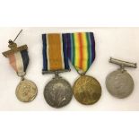 A WWI George V medal duo, War and Victory medal awarded to 796b25. SJT. S.A.V.Parsons. R.A.