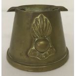 A vintage British Royal Artillery trench art ashtray.