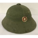 Vietnam War style N.V.A “Mu Bo Doi” M60 fibre helmet.