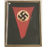 WW2 style N.S.D.A.P bunting flag found on the Channel Island of Jersey.