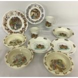 A collection of Nursery ware ceramic items to include Bunnykins and Brambly Hedge.