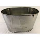 A large silver plated Bollinger Champagne bucket.