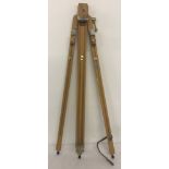 A Windsor & Newton, beech wood artist's easel.