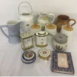 A mixed lot of modern & vintage ceramic and other items.
