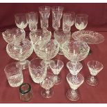 A collection of modern & vintage glass.