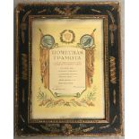 A framed and glazed Russian Honorary Literature certificate dated October 26th 1951.