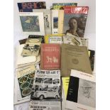 A box of vintage ephemera.