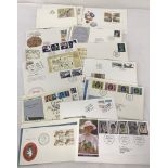 A collection of vintage British & Scandinavian first day covers.
