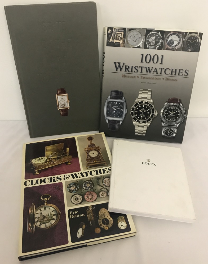 A small collection of horological books.