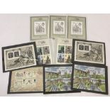 A collection of Royal Mail, second & third series miniature sheets.