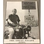 A vintage film poster of "The Great Escape" by United Artists 1963.