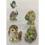 4 Beswick Beatrix Potter, F. Warne & Co, figures.