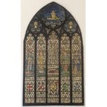 A T W Camm Studio, Smethwick, watercolour design for Royal Artillery stained glass window.