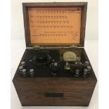 A Clapp-Eastham Co. Type BQ wavemeter Y7042 in its original wooden case.