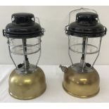 2 large vintage Tilley lamps, in original condition, one has a crack to the glass.