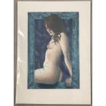 Krys Leach - Oil on canvas board of a nude.