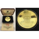 A 1976 Montgomery crown medallion in 22ct gold on sterling silver by Pobjoy Mint Ltd.