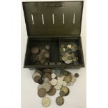 A collection of British and foreign coins.