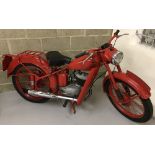 A circa 1960 BSA Bantam 125cc Motorcycle painted with GPO Livery.