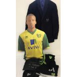 A Norwich City Football club Dress jacket with embroidered club badge to breast pocket by Ted Baker.
