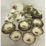 A collection of Royal Worcester Palissy "Game Series" tea and dinner ware.