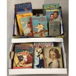 A collection of books relating to vintage film stars together with some vintage children's annuals.