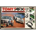 A boxed Tomy AFX Daredevil Rally motor racing set.